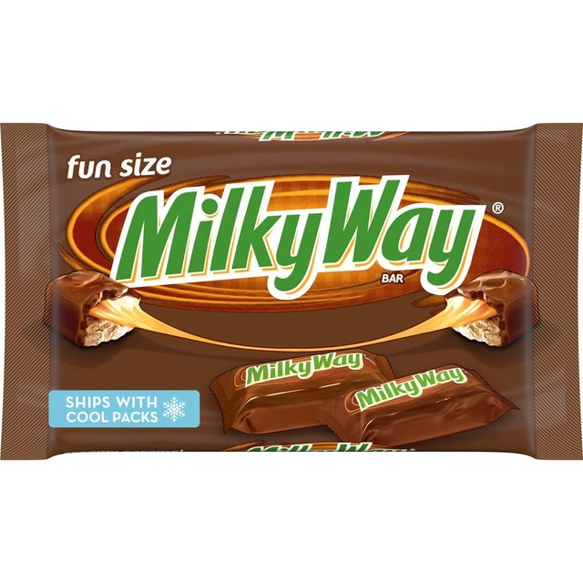 MILKY WAY FUN Size Milk Chocolate Candy Bars, Ships with Cool Pack, 10.