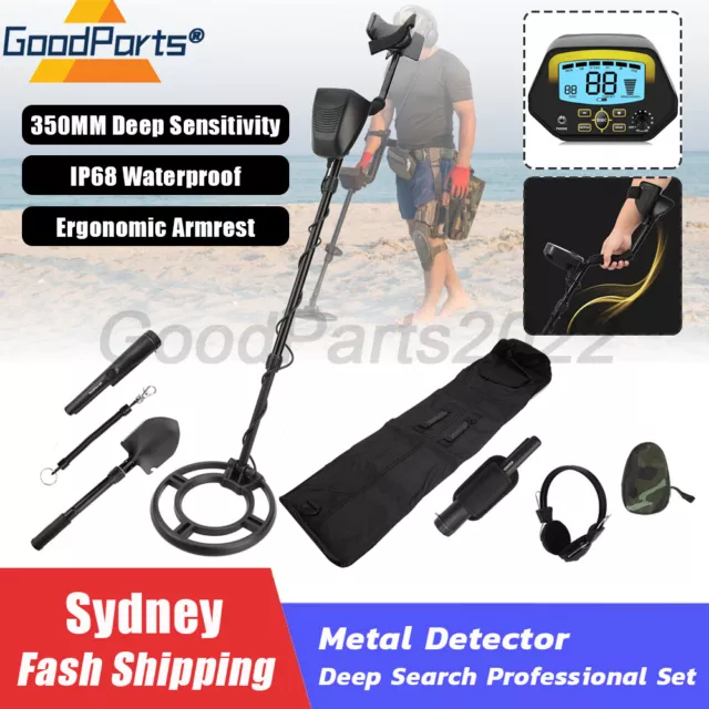 350MM Deep Sensitive Metal Detector Searching Gold Digger Treasure Hunter Set AU