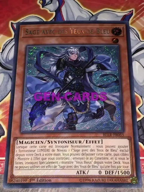 Carte YU GI OH SAGE AVEC DES YEUX DE BLEU BLLR-FR055