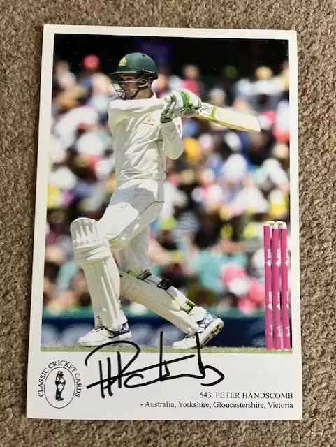 Signed Classic Cricket Card - Peter Hanscomb - Australia - Card No 543