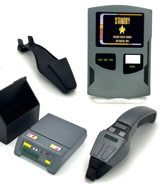 Sci Fi Trek Voyager VOY Tricorder & Holster, Typ II Phaser & kleines PADD Paket