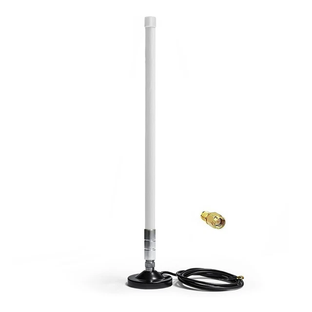 5dBi 858-878MHz for Helium Hotspot Miner Antenna+Magnet Base (55cm White)