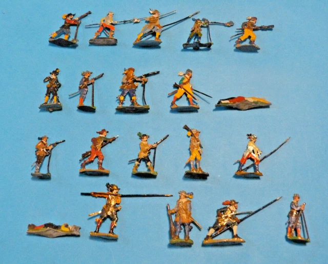 Plats d'étain - Lehmann Zinnfiguren : 49 lansquenets - Les soldats conscrits