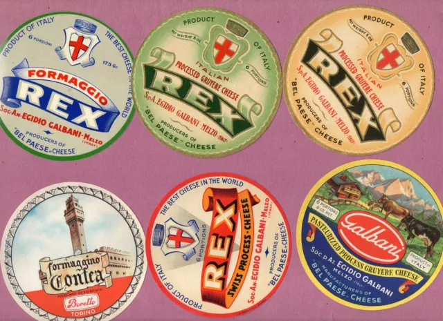 Selection of all different cheese labels ettiquette Fromage formaggio kase #390