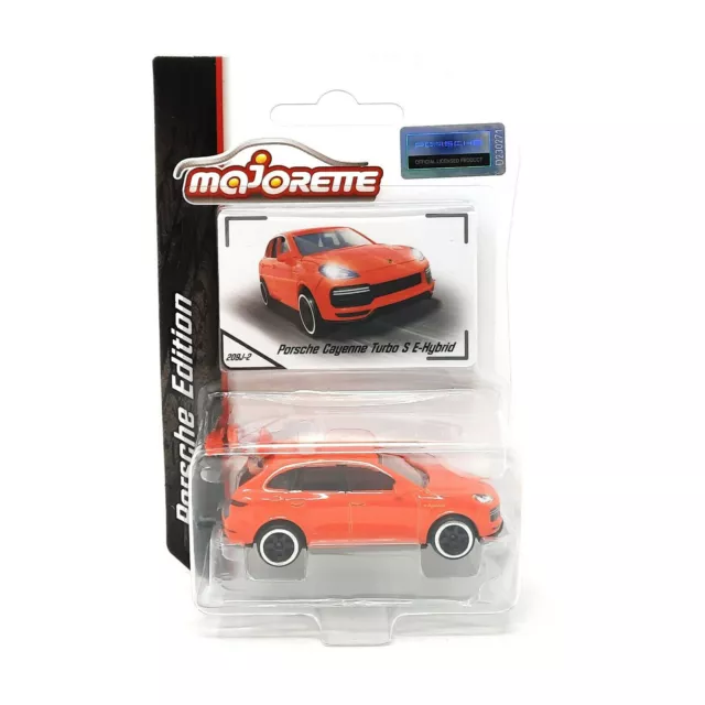 Majorette Premium Edition Porsche Cayenne turbo S E-Hybrid Modellino Auto 1:64