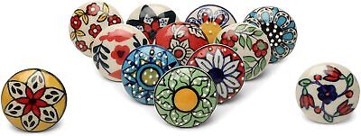 Ceramic Cabinet Knobs Pulls Hand Painted Drawer Door Handles Color knobs