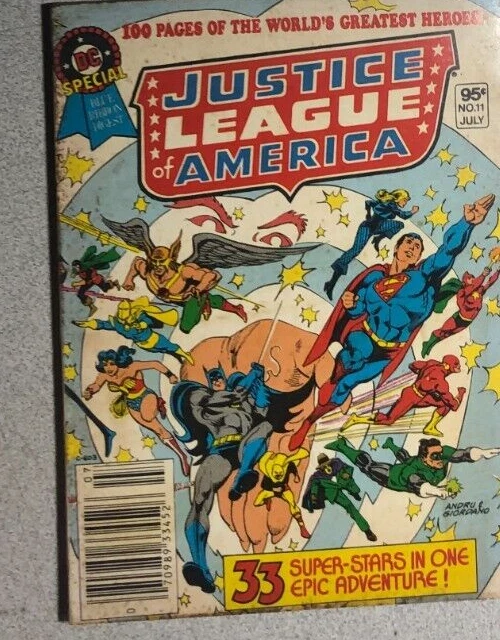 DC COMICS SPECIAL BLUE RIBBON DIGEST #11 (1981) Justice League VG+/FINE-