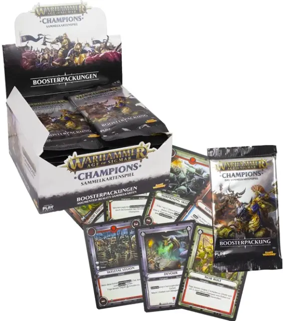 Warhammer Age of Sigmar Champions 24 Booster Pack Display BOX Deutsch TCG Karten