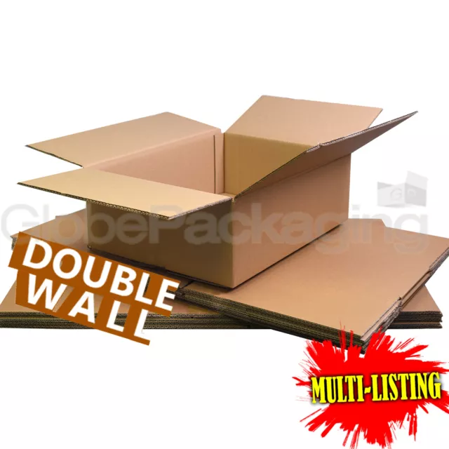 *DOUBLE WALL* 450x350x160mm ROYAL MAIL MAXIMUM SIZE SMALL PARCEL CARDBOARD BOXES