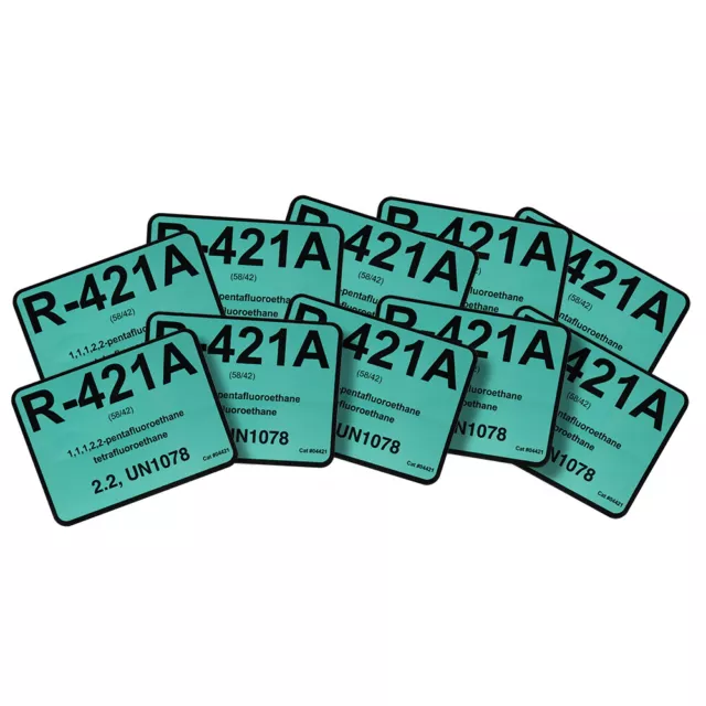 R-421A / R421A Label # 04421 , Pack of (10)