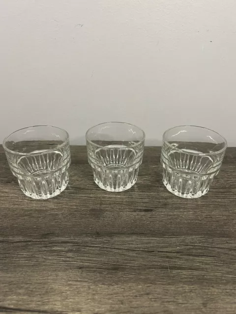 Libbey Glass Everest Duratuff Rocks Old Fashioned Glasses Set of 3 8 oz