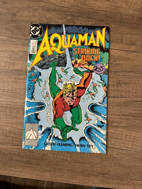 *** Aquaman # 2 *** Copper Age DC Comics 1989 … VF/NM