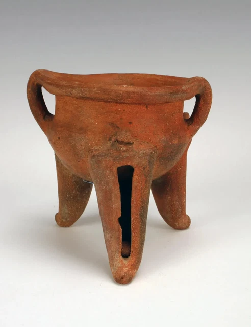 Terra Cotta Rattle Seed Pot. Possibly Pre-Columbian.