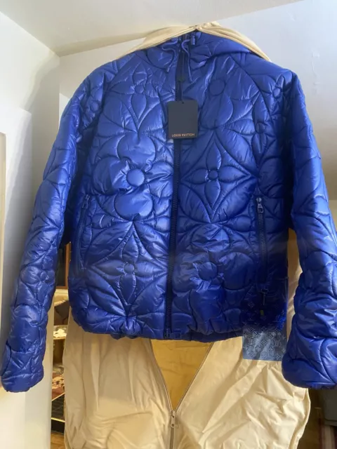 Louis Vuitton Supreme Herren Monogramm Scheune Hausarbeit Jeansjacke 58 US  XXL blau Denim