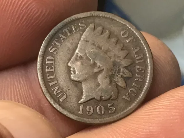 1905 Indian Head Cent Penny, 1 coin