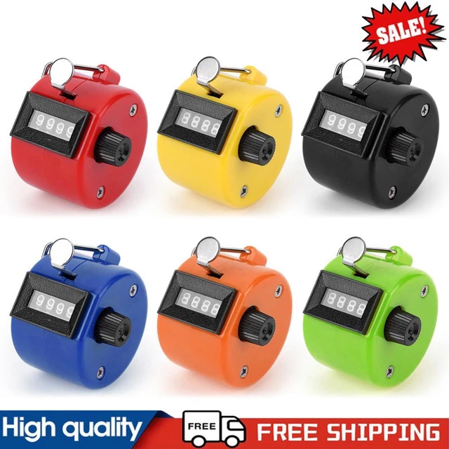Clickers Math Machine 4-DIGIT NUMBER COUNT Clickers Counter Plastic Hand Mechanical Counters ...