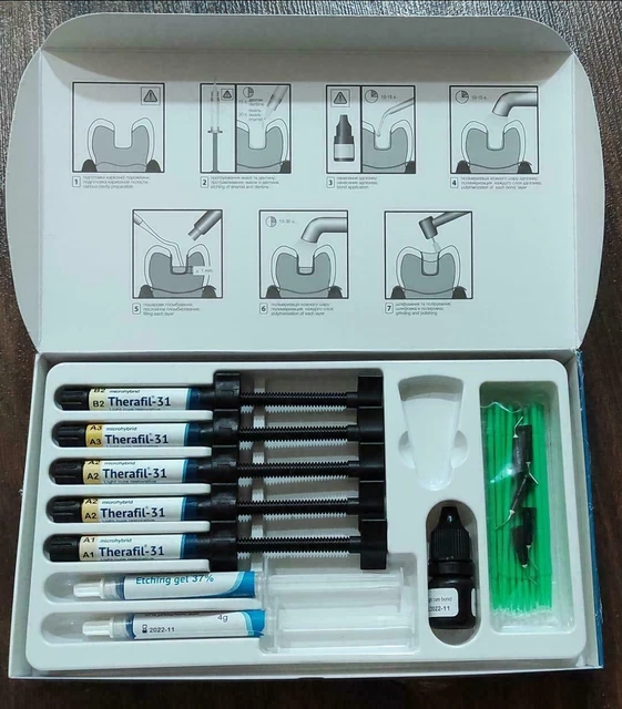 Kit composite dentaire universel nanohybride par Herculite Precis Therafil...