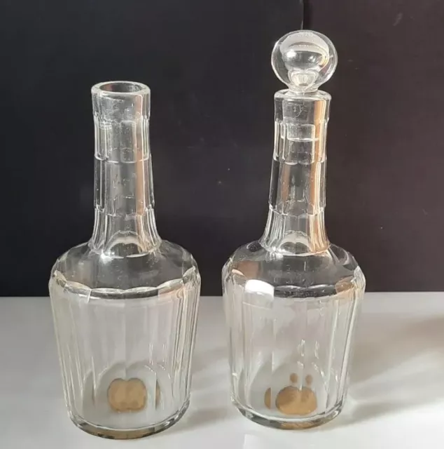 BACCARAT  Carafe ancienne Cave  à Liqueur Paris 1900 Lot X2