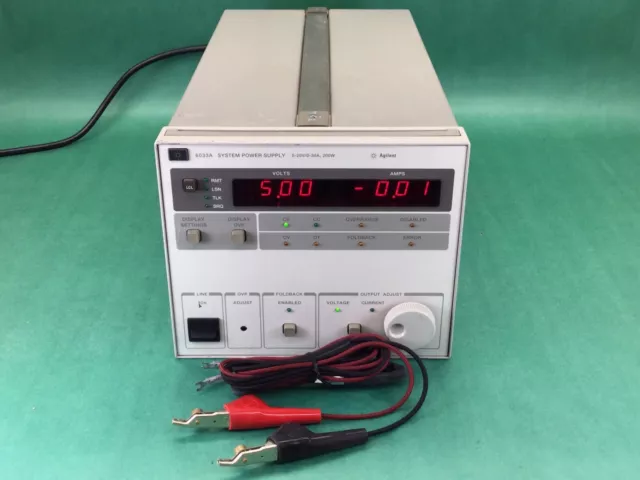 HP Agilent 6033A Autoranging 20 Volt 30 Amp 200 Watt DC Power Supply - POWERS ON