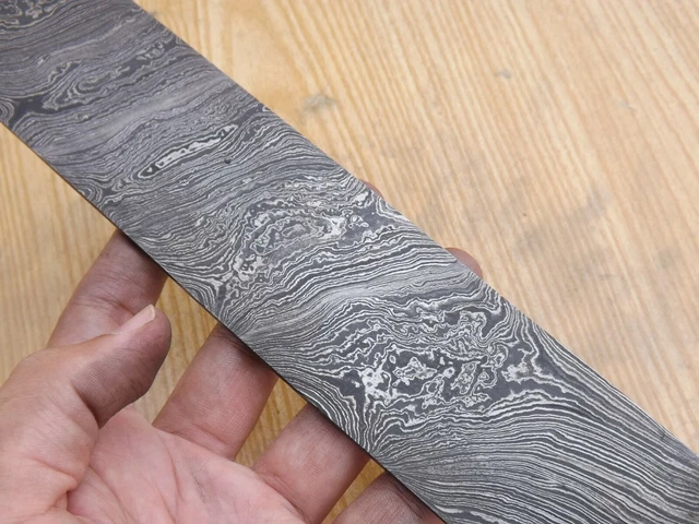 Forged Handmade Damascus Steel Heavy Duty Billet For Making Knife Twist 10"x 2
