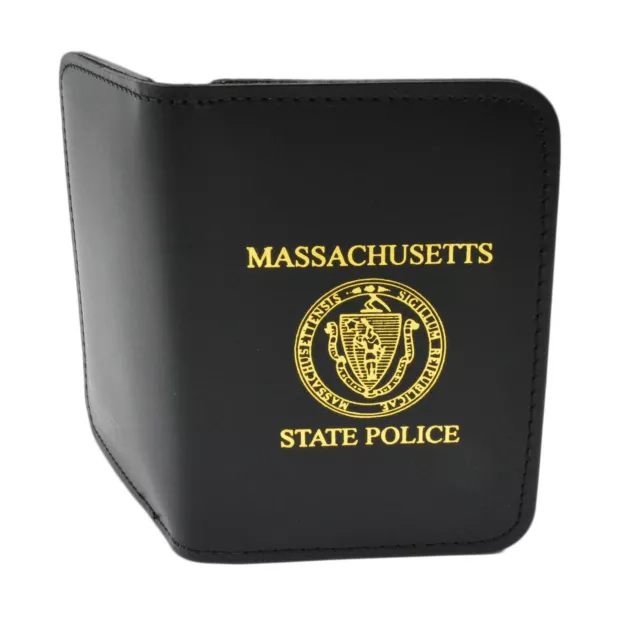 Massachusetts State Police Officer Badge Case ID Wallet Mass Imprint MSP MA 2
