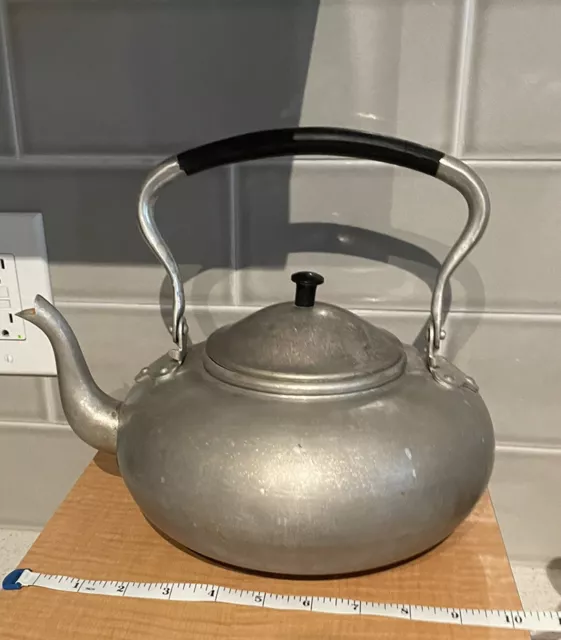 Vintage British Colony Viking Hong Kong Large Aluminum Tea Pot
