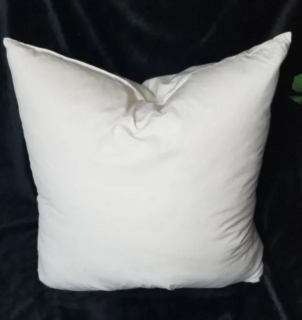 Goose Feather Down Pillow Insert Throw Couch / Sofa Decor  26 x 26 NEW