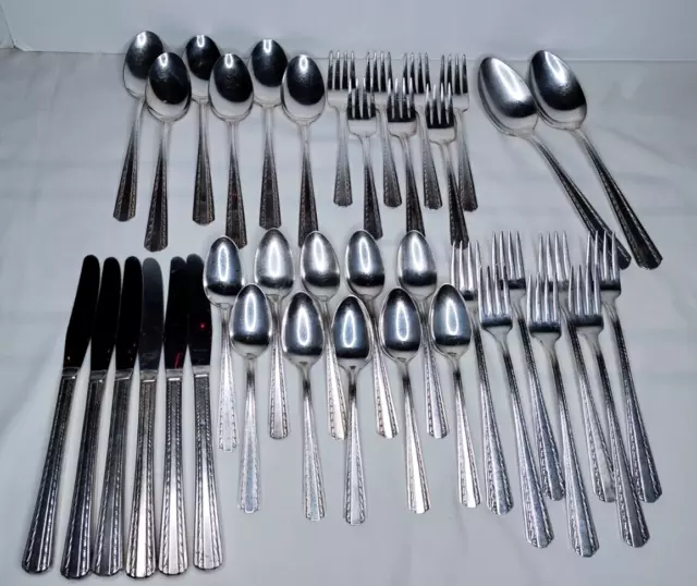 39 Piece Set American Silver Co CAMELOT HARVEST Silverplate flatware silverware