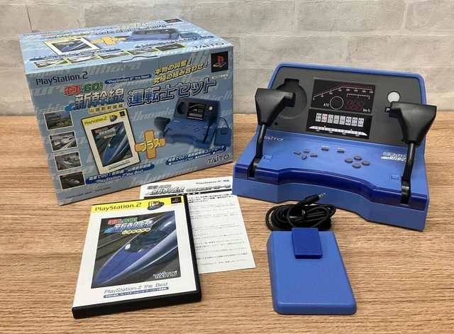DENSHA DE GO Shinkansen Train Controller & Game Set PlayStation 2 Hobby ...
