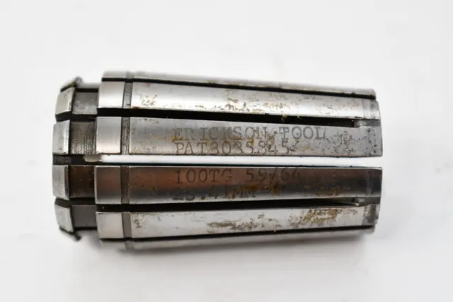 Erickson 100TG 59/64'' Collet 23.41mm Holder Machinist Tooling