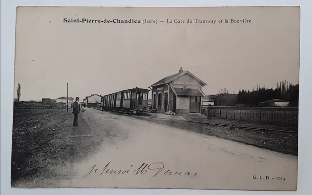 CPA 46 Saint Céré - Départ Du Tramway / Train / Locomotive - Carte Postale Ancienne 1900