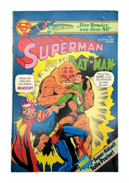 Superman Ehapa #1 1982 DC Comic Batman Sammlerstück