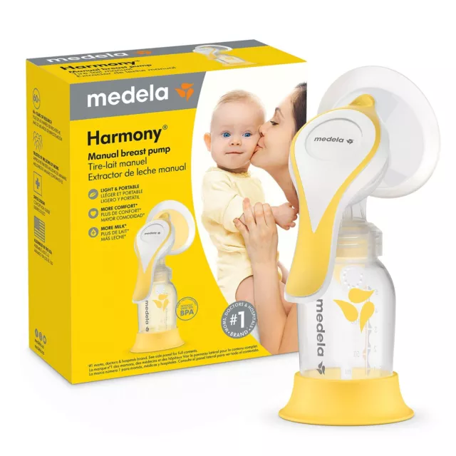 Medela Harmony Manual Breast Pump BPA Free - travel convenient