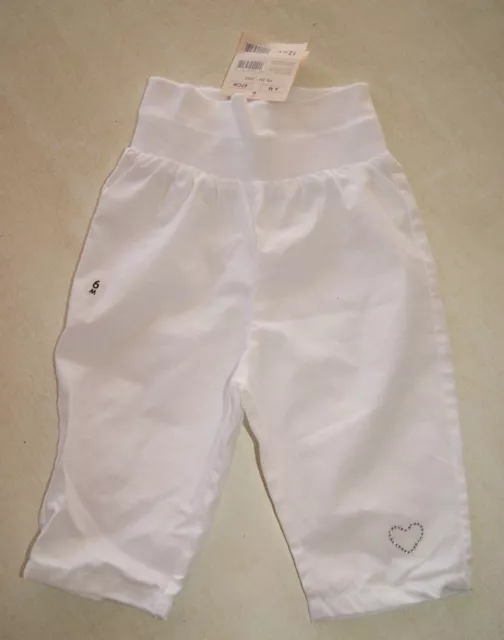 Pantalon blanc léger neuf taille 6 mois marque Grain de Blé étiqueté à 12,95€
