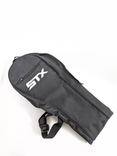 STX Essential Lacrosse Stick Bag Shoulder Strap Pocket Black