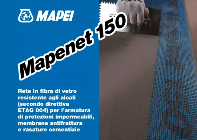 RETE IN FIBRA DI VETRO MAPEI - MAPENET 150 - 50 Mt 3