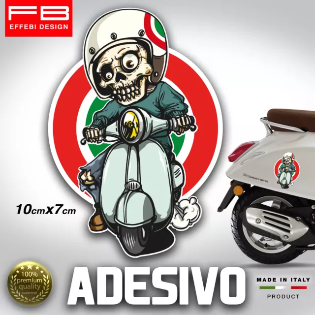 ADESIVO STICKERS VESPA Piaggio Px Skull Teschio Santa Muerte Tuning Auto  Moto EUR 4,50 - PicClick IT