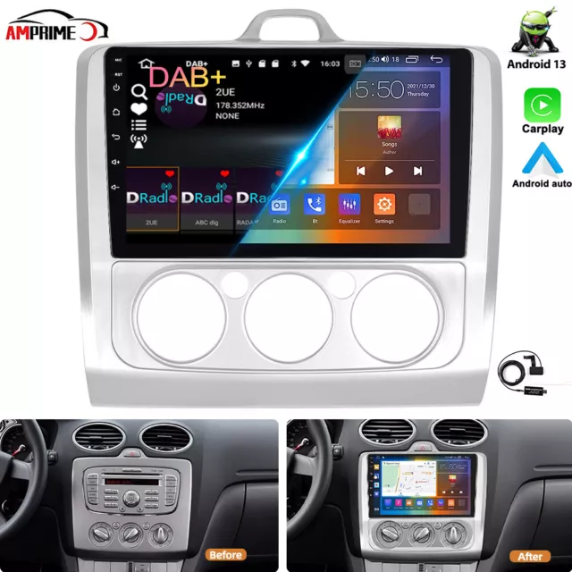 Mit DAB+ Android 13 Autoradio Carplay Für Ford Focus MK2 MK II 2004-2011 GPS Nav