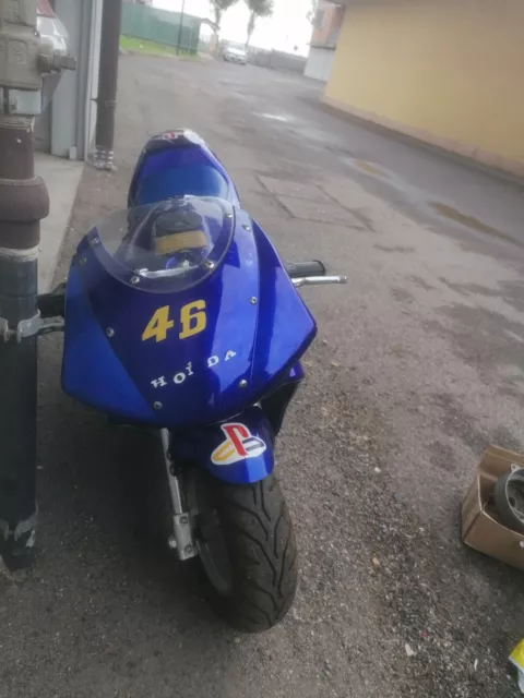 minimoto scoppio Valentino Rossi 