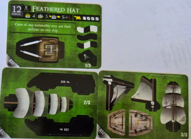 Wizkids Pirates CSG Feathered Hat #032 Pirates Of South China Seas