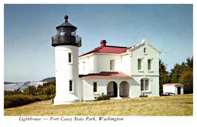 Fort Casey State Park Washington Whidbey Island Scenic Chrome Postcard