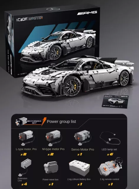 1/8 Mercedes-Benz AMG ONE Remote Control Building Block Sports Car Kid Toys Gift 2