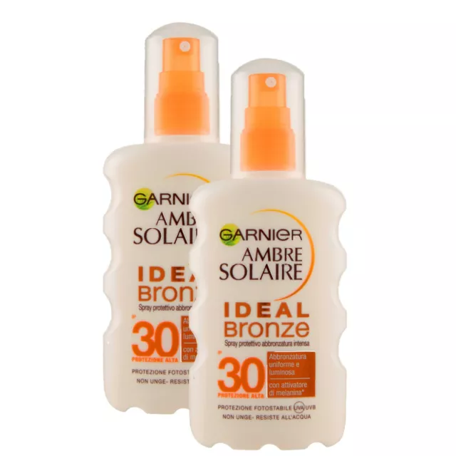 Garnier Ambre Solaire Ideal Bronze Spray Protettivo Abbronzatura Intensa Spf 30