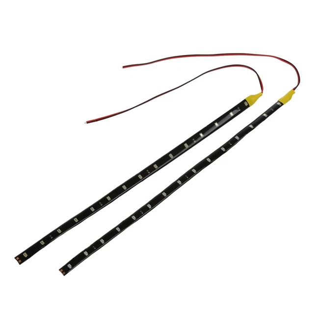 2X Bande Eclairage Flexible Lampe 15 30CM Etanche Orange N9X8X8