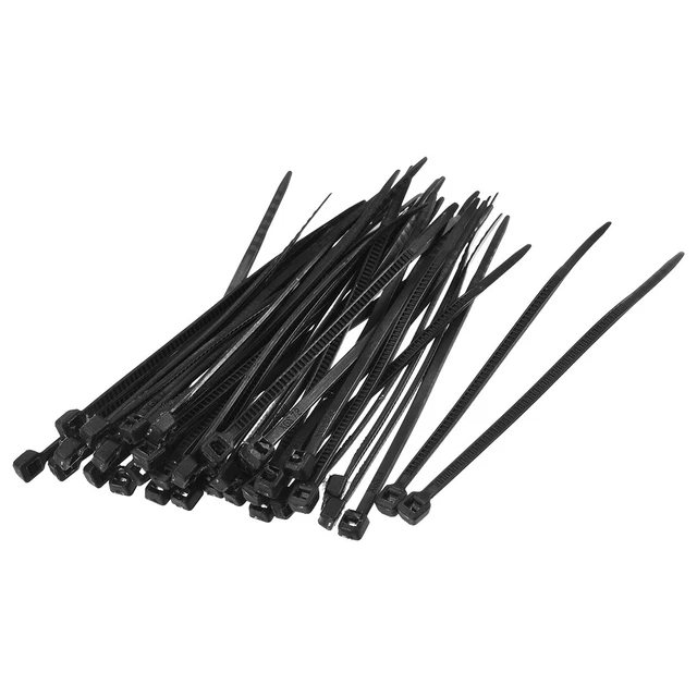 700 pezzi fascette di ricambio 4 pollici x 0,07 pollici nylon autofissante nero