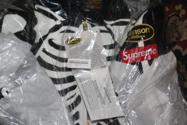 Pre-owned Supreme Vanson Leathers Ghost Rider Jacket Black