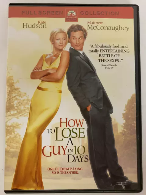 DVD How to Lose a Guy in 10 Days  ©2003 Kate Hudson Matthew McConaughey PG