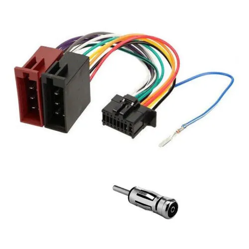 Cable Iso para Pioneer DEH-4800BT DEH-4800DAB DEH-2600UI + Adaptador Iso / din