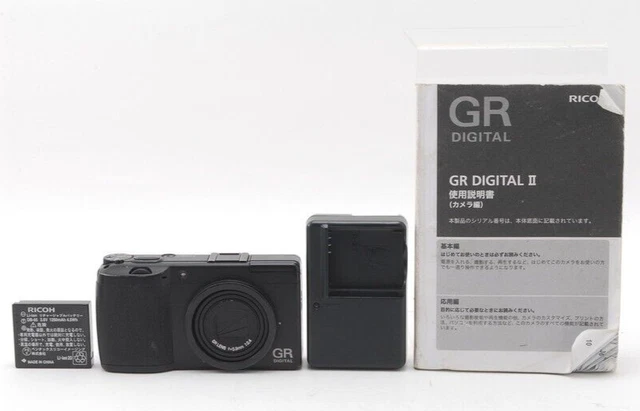 【Excellent＋5】 RICOH GR DIGITAL II 10.1MP Digital Camera Black From JAPAN