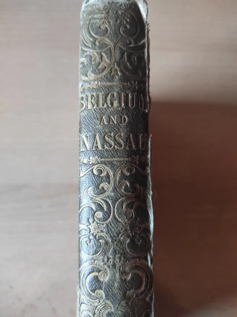 altes Buch Belgium and Nassau mit vielen schönen Kupferstichen 2